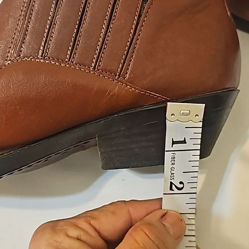 Cougar‎ vintage western leather booties size 7.5